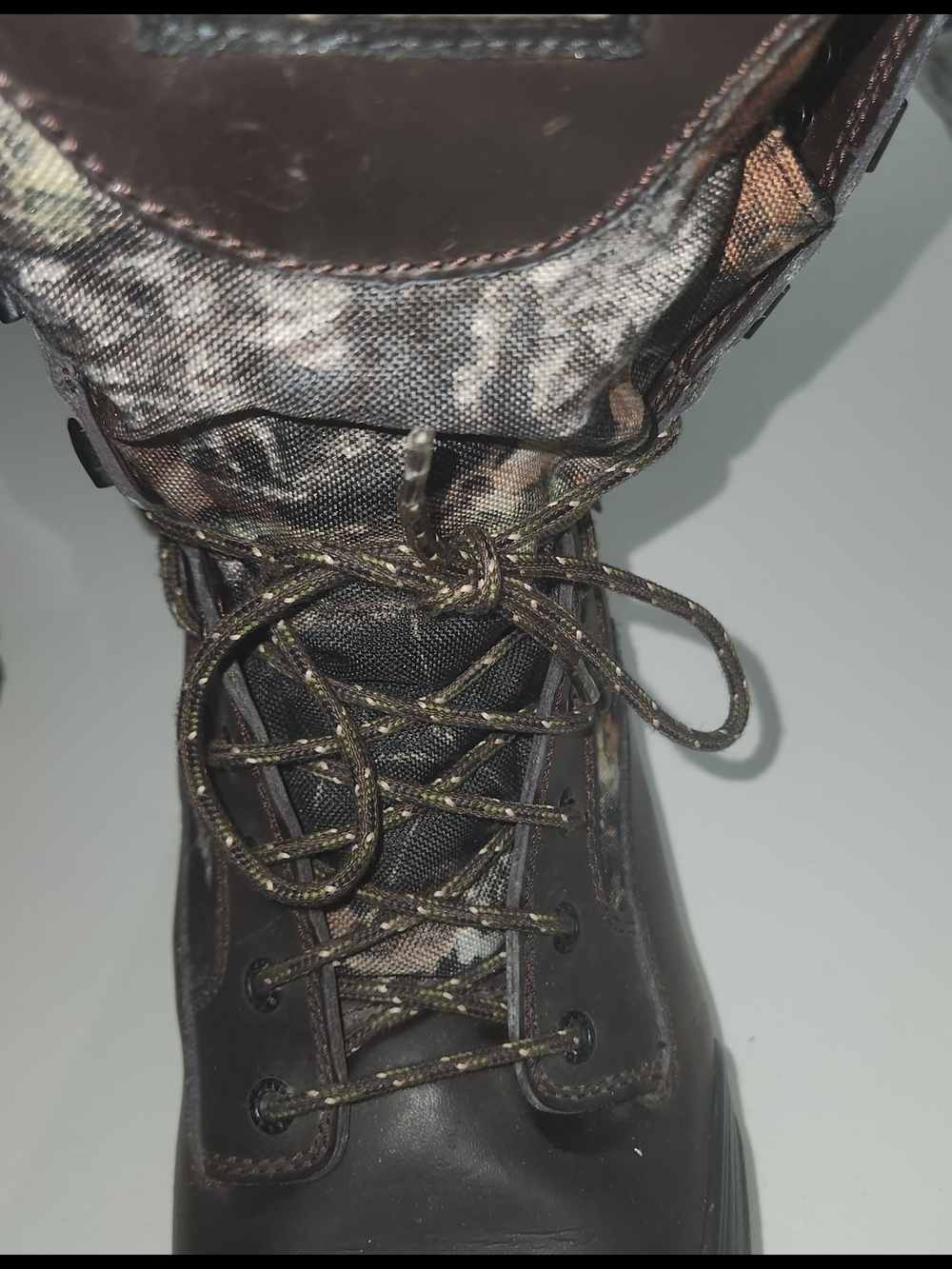 ‼️OFFERS‼️Irish Setter Camo Leather Waterproof Hunting Boots 800 Gram Size 11.5 - Picture 6 of 11
